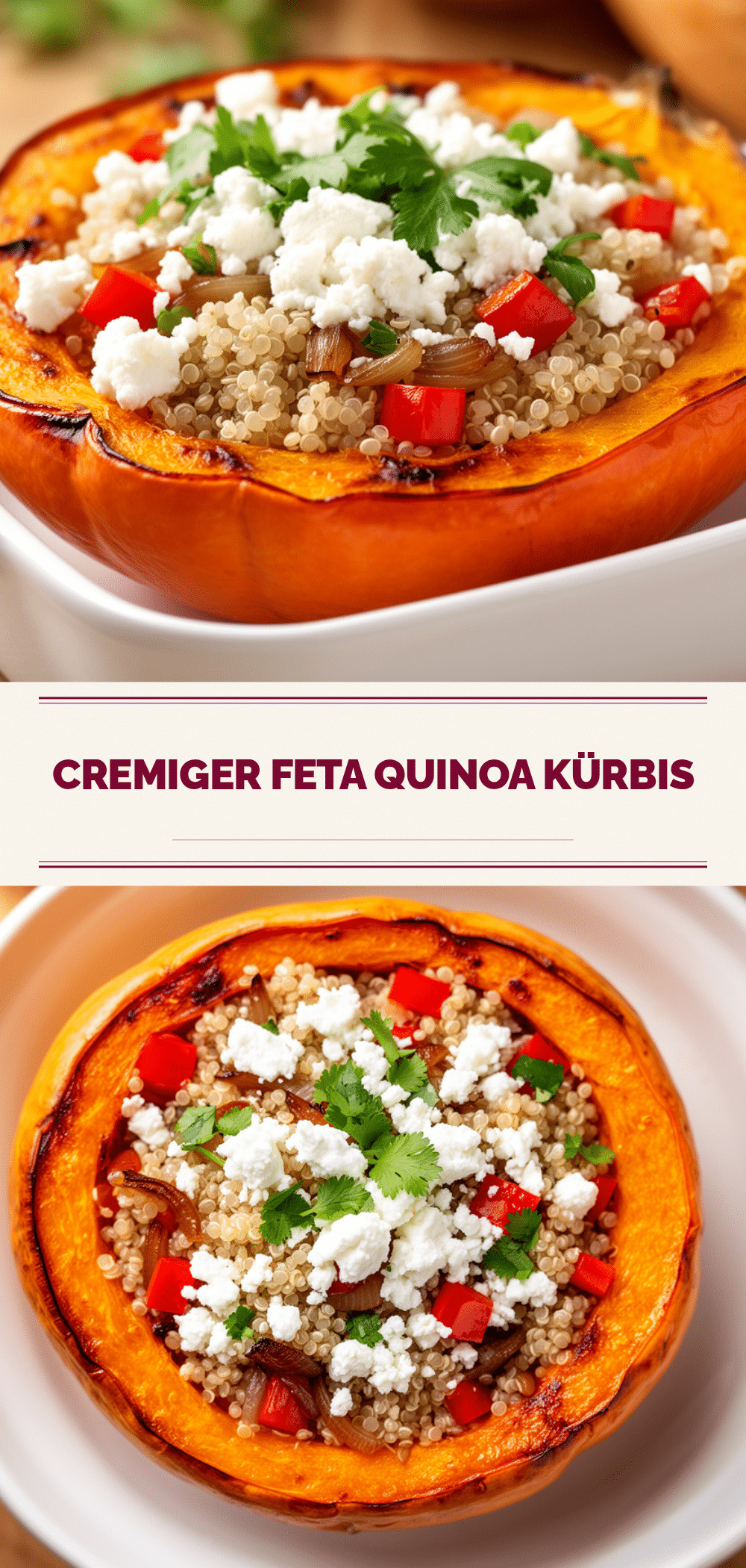 Gesunder Kürbis Quinoa Auflauf mit Feta: 5 Einfache Schritte 5 Gesunder Kürbis Quinoa Auflauf mit Feta recipe