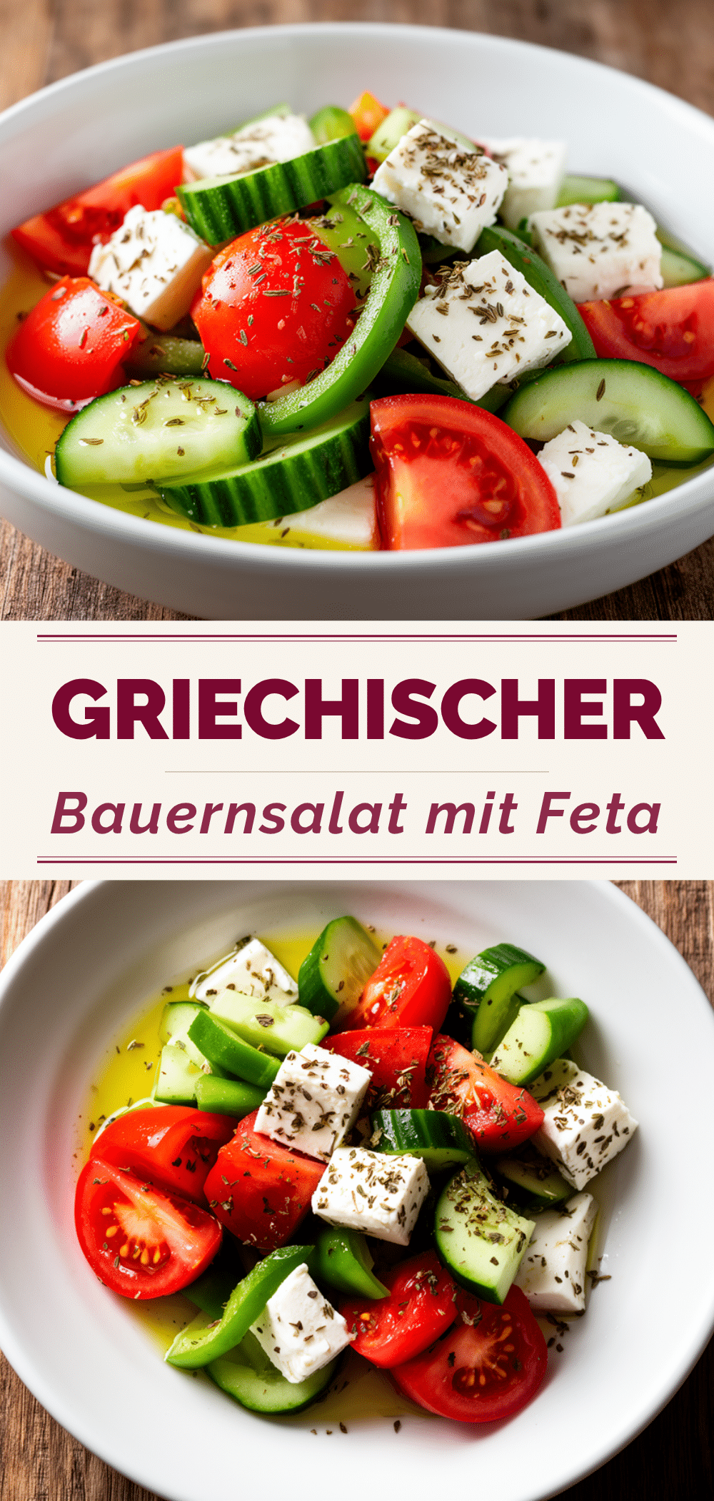 Griechischer Bauernsalat mit Feta: Der beste & einfache Rezept 5 Griechischer Bauernsalat mit Feta recipe