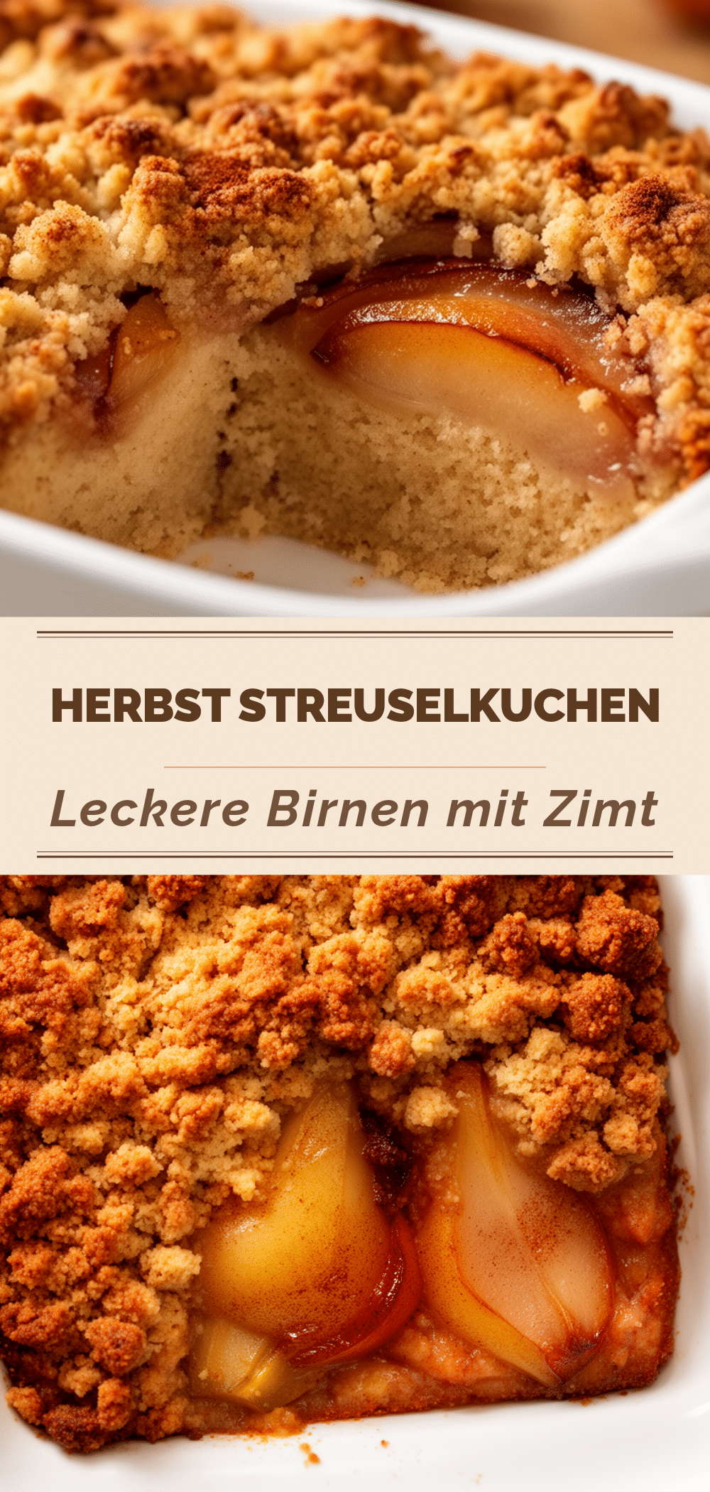 Herbst-Birnen Streuselkuchen: Der perfekte saftige Kuchen 5 Herbst-Birnen Streuselkuchen recipe