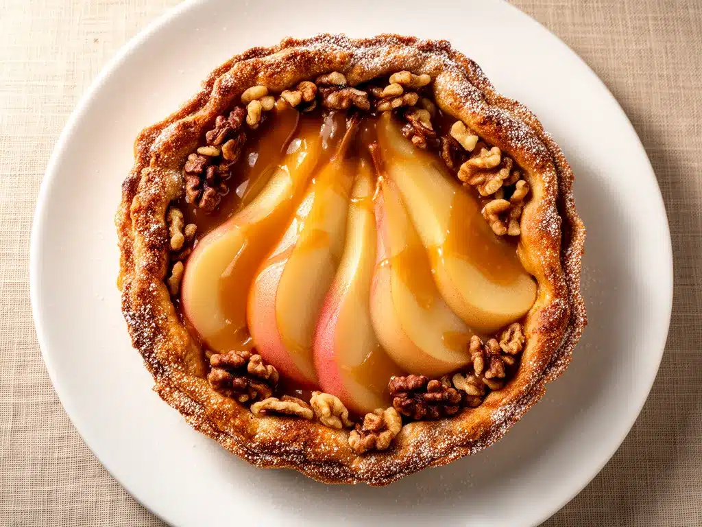 Herbst Birnen-Tarte mit Karamell: 5 Einfache Schritte 4 Herbst Birnen-Tarte mit Karamell preparation steps