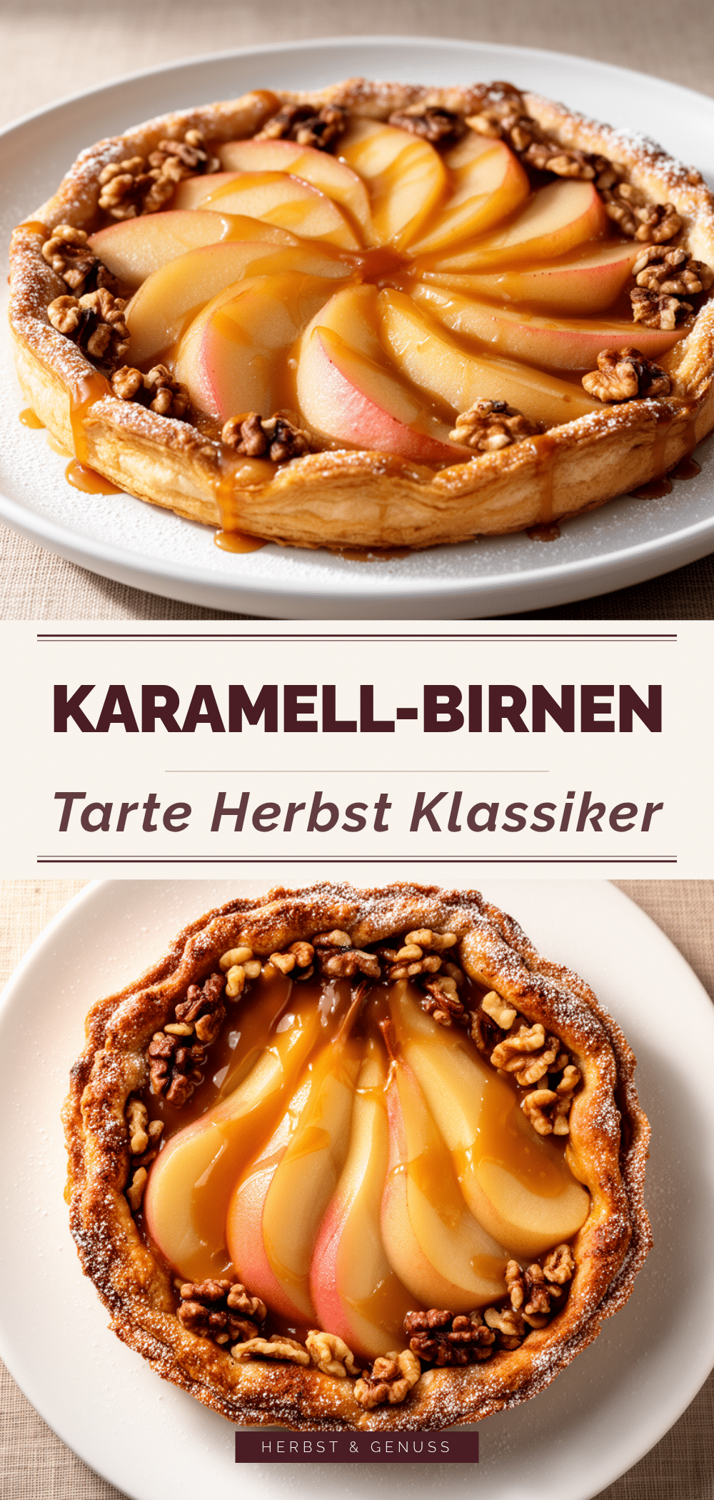 Herbst Birnen-Tarte mit Karamell: 5 Einfache Schritte 5 Herbst Birnen-Tarte mit Karamell recipe