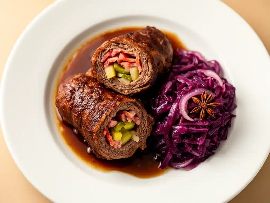 Herbstliche Rouladen mit Rotkohl: Perfektes Herbstessen 4 Herbstliche Rouladen mit Rotkohl preparation steps