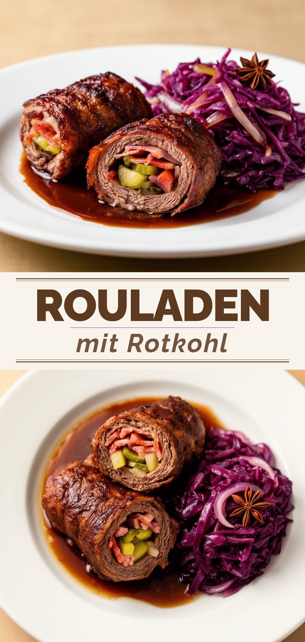 Herbstliche Rouladen mit Rotkohl: Perfektes Herbstessen 5 Herbstliche Rouladen mit Rotkohl recipe