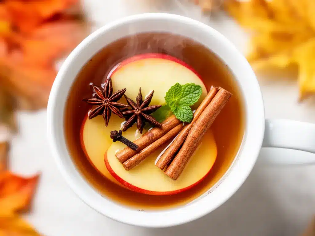 Herbstlicher Apfel-Chai-Tee: 10 Min. Rezept 4 Herbstlicher Apfel-Chai-Tee preparation steps