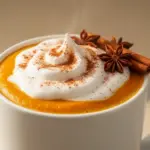 Herbstlicher Kürbis-Latte mit Zimt - featured image