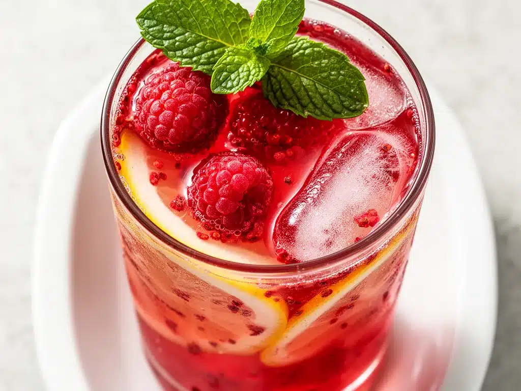 Eiskalte Himbeer-Limonade: Leckeres Erfrischungsgetränk für den Sommer 4 Himbeer-Limonade preparation steps