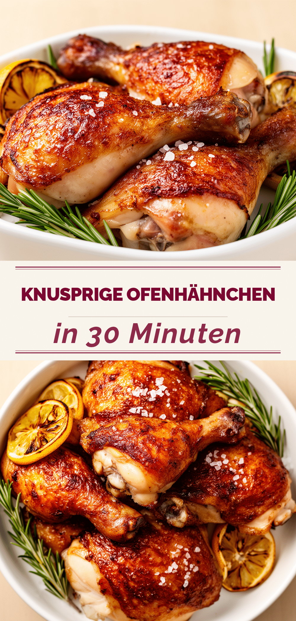 Knusprige Ofenhähnchenschenkel: 30 Min. Rezept 5 Knusprige Ofenhähnchenschenkel recipe