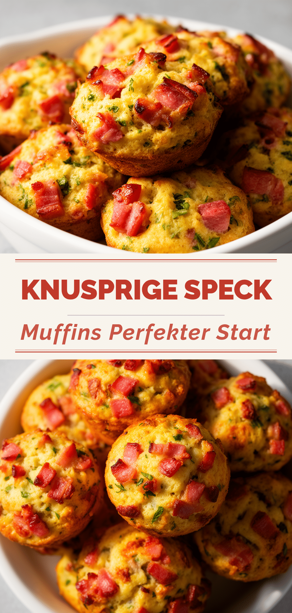 Knusprige Speck Muffins: Einfaches Frühstück 5 Knusprige Speck Muffins recipe