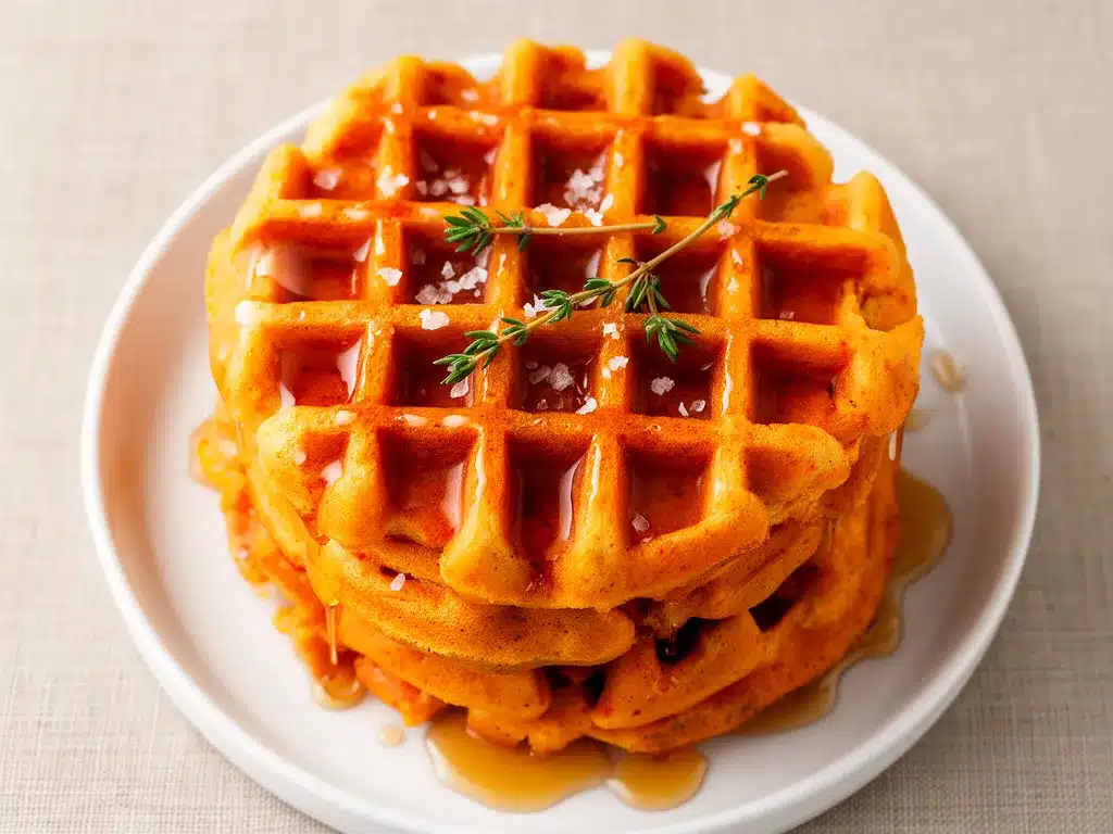 Kürbis-Waffeln mit Ahorn-Glasur: Leckere Herbst-Rezepte 4 Kürbis-Waffeln mit Ahorn-Glasur preparation steps