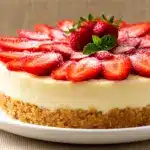 Low-Carb Erdbeer-Käsekuchen - featured image