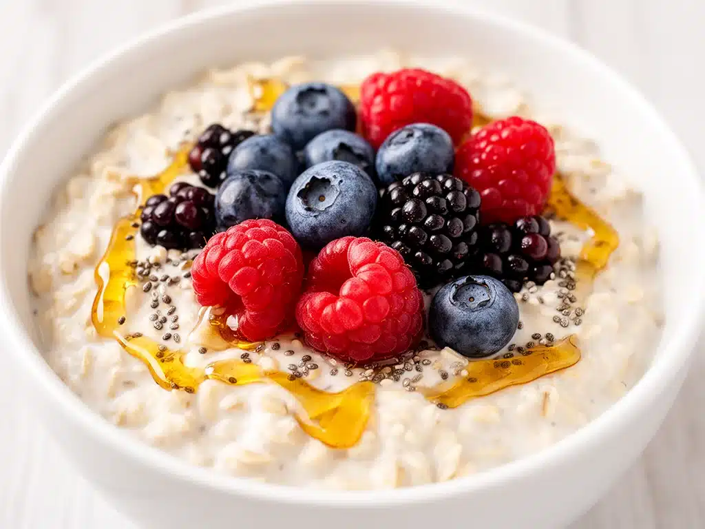 Overnight Oats mit Beeren - featured image