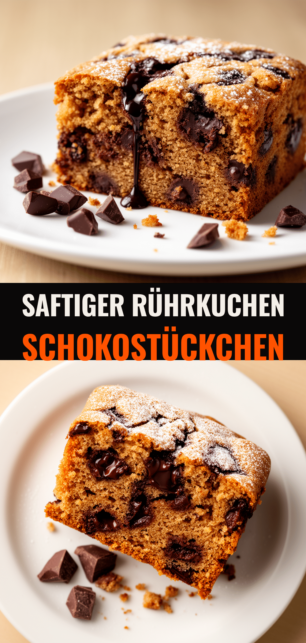 Saftiger Rührkuchen: Leckeres Schoko-Rezept in 45 Min 5 saftiger Rührkuchen mit Schokostückchen in 45 Min recipe