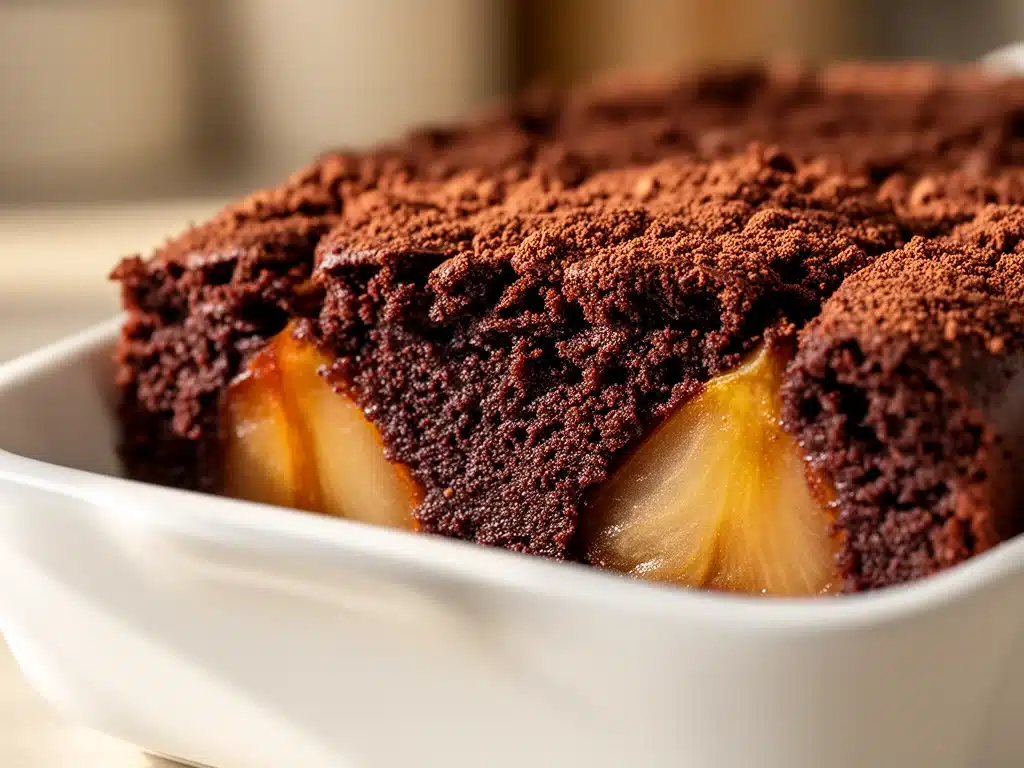 Saftiger Schoko-Birnen-Kuchen - featured image