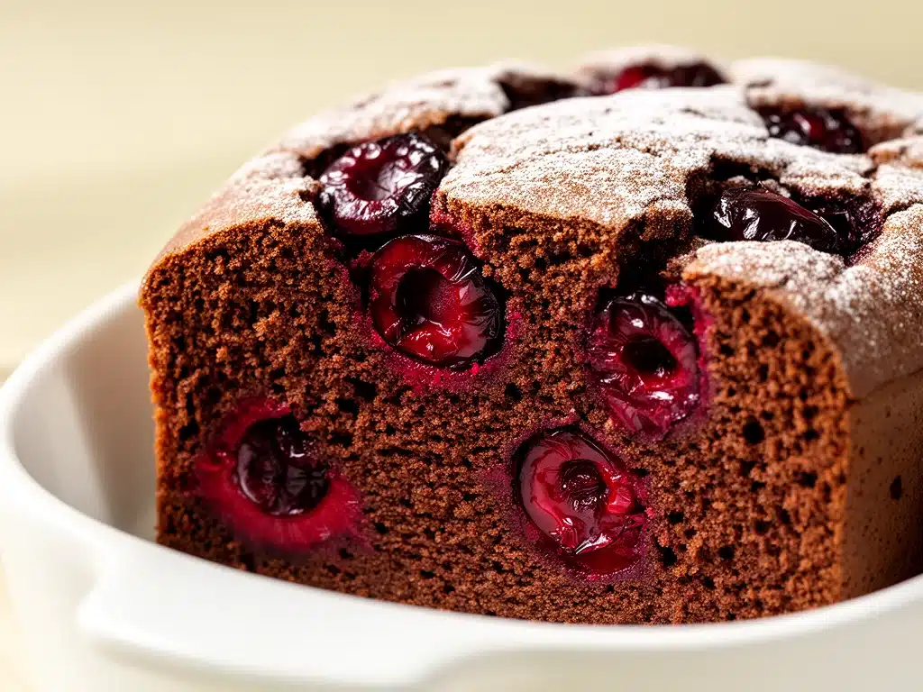 Schoko-Kirsch-Kuchen ohne Mixer - featured image