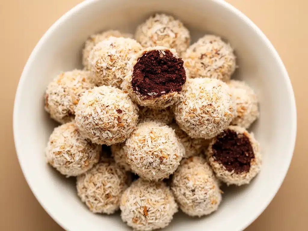 Schoko-Kokos-Kugeln ohne Backen: 5-Minuten Rezept 4 Schoko-Kokos-Kugeln ohne Backen preparation steps