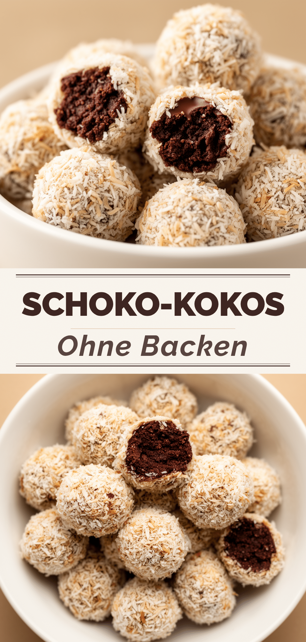 Schoko-Kokos-Kugeln ohne Backen: 5-Minuten Rezept 5 Schoko-Kokos-Kugeln ohne Backen recipe