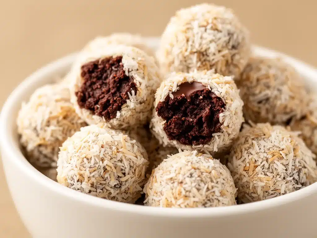 Schoko-Kokos-Kugeln ohne Backen - featured image