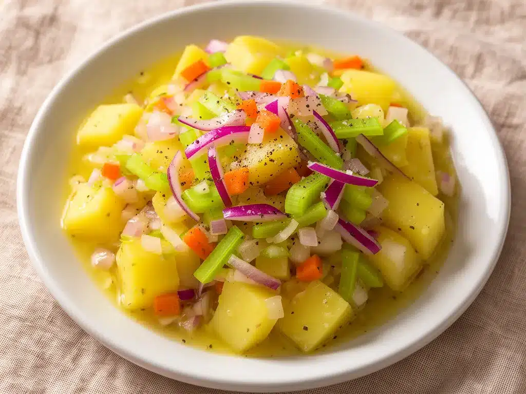 Schwäbischer Kartoffelsalat cremig: 3 einfache Schritte 4 schwäbischer Kartoffelsalat cremig preparation steps