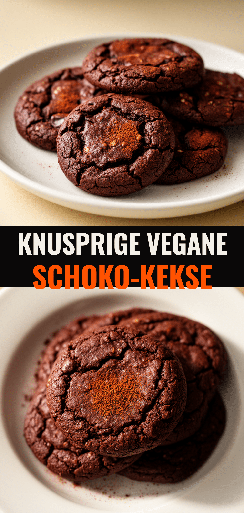 Vegane Schoko-Kekse mit Kokosöl: Die Einfachsten & Knusprigsten 5 veganen Schoko-Kekse mit Kokosöl recipe
