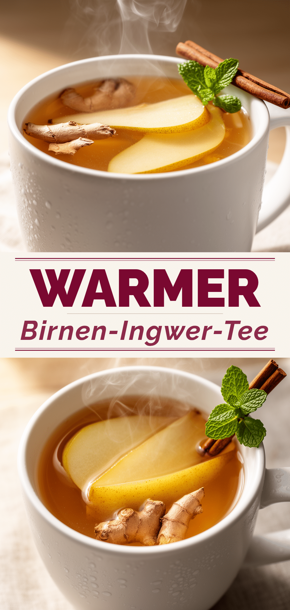 Warmer Birnen-Ingwer-Tee: Perfekt für kalte Tage 5 Warmer Birnen-Ingwer-Tee recipe