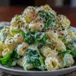 Coole Pasta mit Frischkäse & Spinat für Kinder - featured image