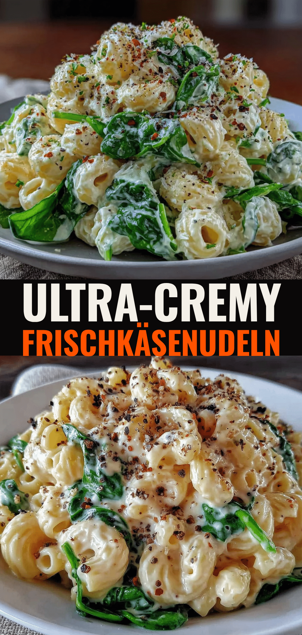Coole Pasta mit Frischkäse & Spinat für Kinder: 5 Einfache Schritte 5 Coole Pasta mit Frischkäse & Spinat für Kinder recipe