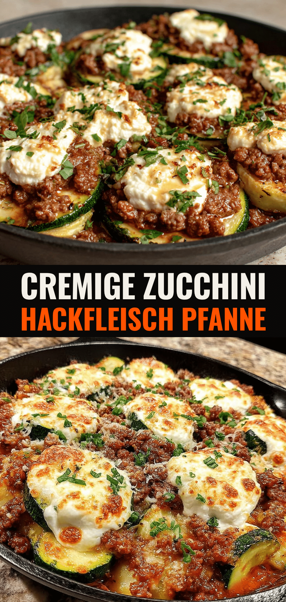 Cremige Zucchini Hackfleisch Pfanne mit Frischkäse: 20 Min. 5 Cremige Zucchini Hackfleisch Pfanne mit Frischkäse recipe