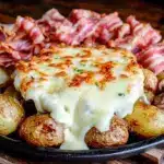 cremiges Heiligabend Raclette mit Speck - featured image