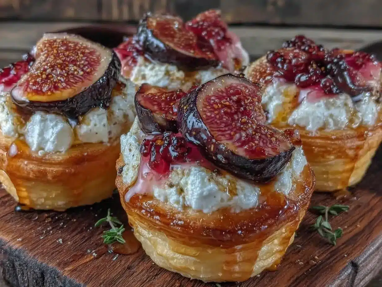 Feigen-Ziegenkäse-Tartelettes: 5-Tage-Klassiker für Weihnachten 4 Feigen-Ziegenkäse-Tartelettes preparation steps