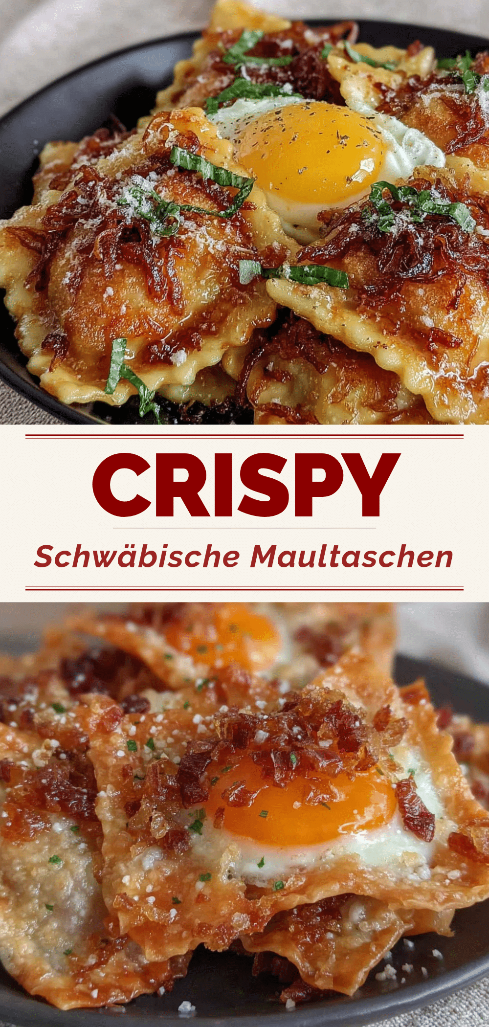 Budgetmahlzeit: Gebratene Maultaschen für 1 Person 5 Gebratene Maultaschen recipe