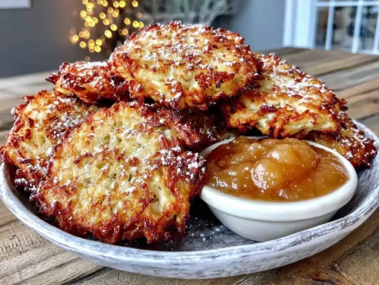 Knusprige Kartoffelpuffer vom Grill: Perfekt mit Apfelmus 4 Kartoffelpuffer vom Grill preparation steps