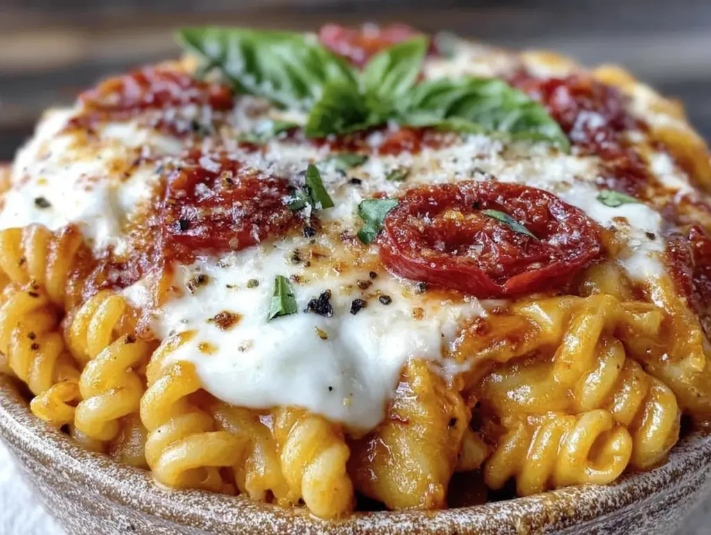 Ofen Tomaten Mozzarella Pasta - featured image