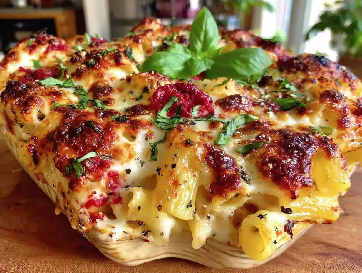 Ofen Tomaten Mozzarella Pasta: Das einfache Essen für dich 4 Ofen Tomaten Mozzarella Pasta preparation steps