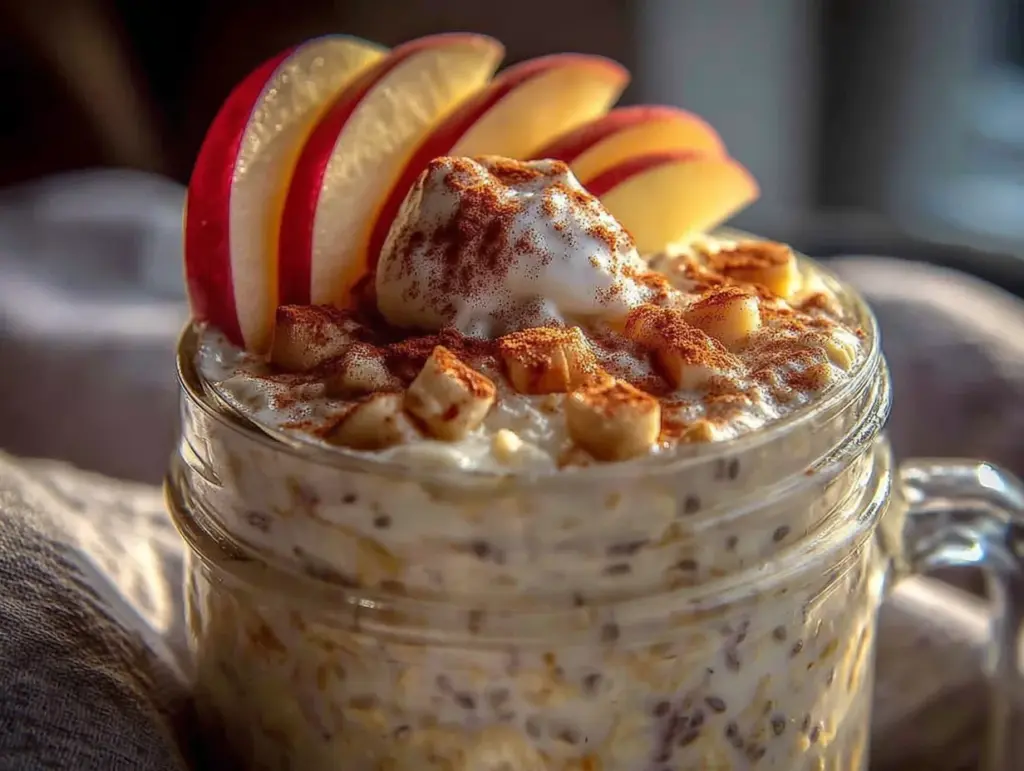 Overnight Oats mit Apfel und Zimt - featured image