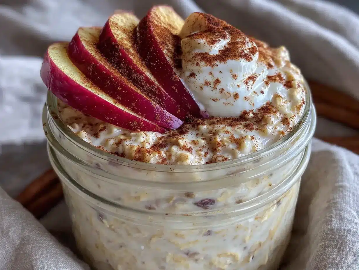 Overnight Oats mit Apfel und Zimt: Kid-Proof Meal Prep 4 Overnight Oats mit Apfel und Zimt preparation steps
