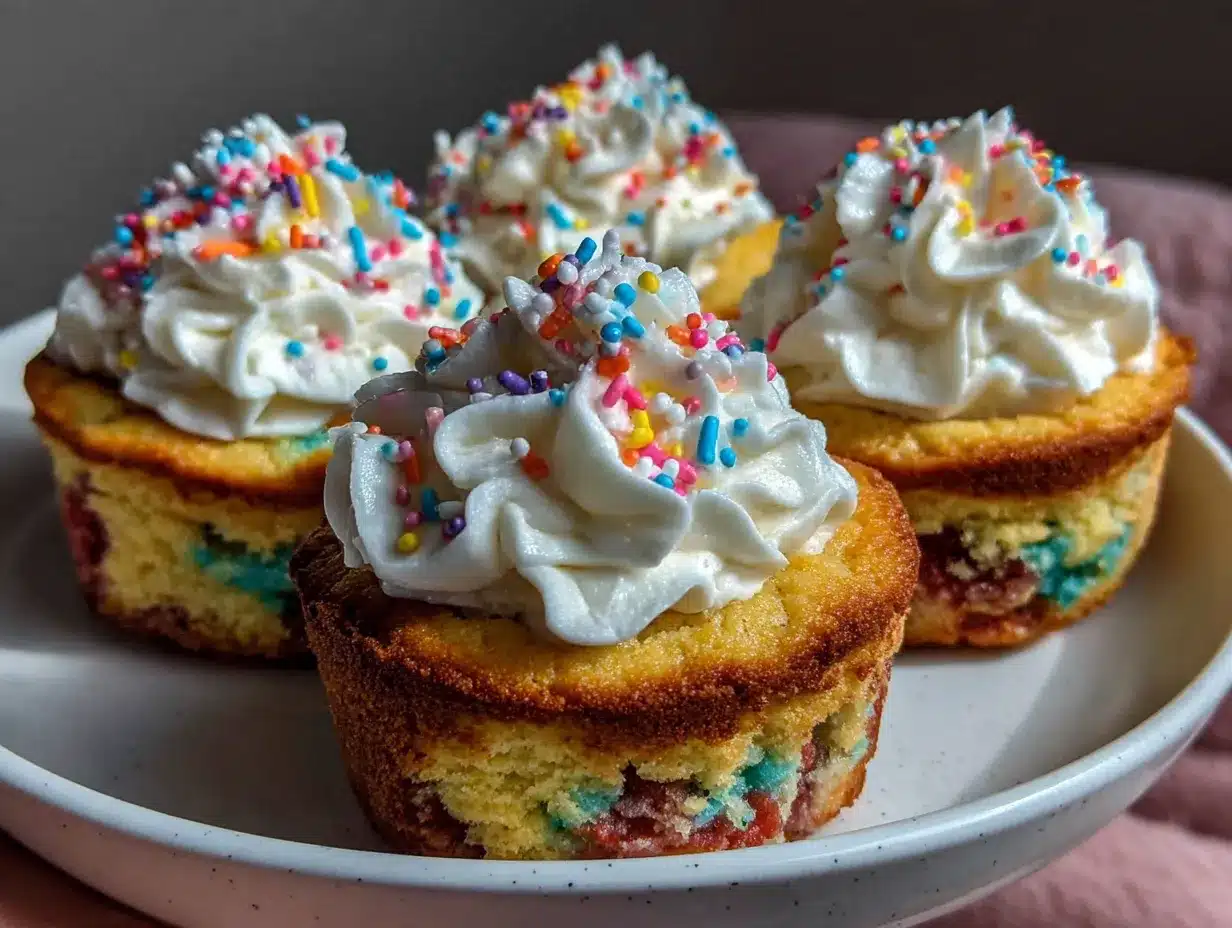 Regenbogen-Muffins: 7 einfache Schritte für den besten Kindergeburtstag 4 Regenbogen-Muffins preparation steps
