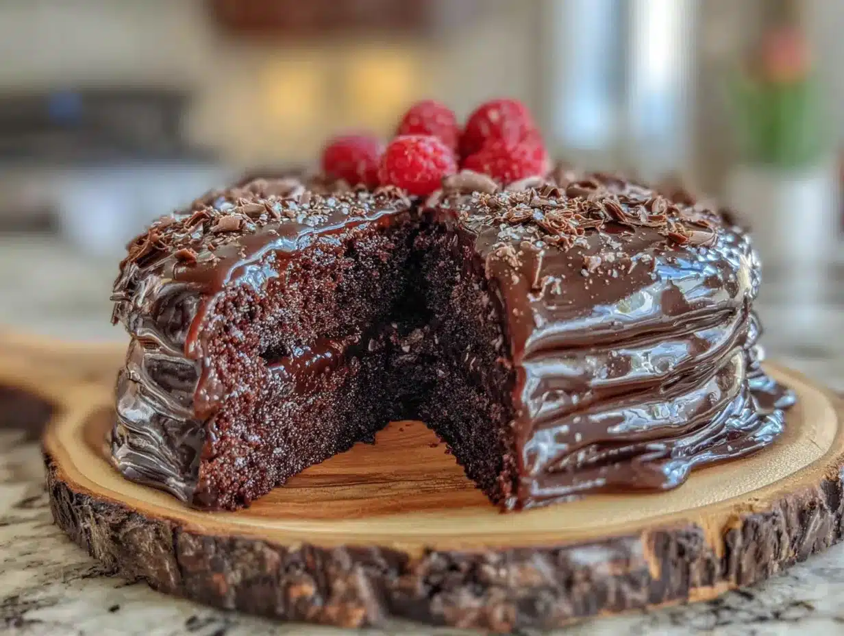 Saftige Schokotorte mit Ganache: 1x machen, 4x essen 4 saftige Schokotorte mit Ganache preparation steps