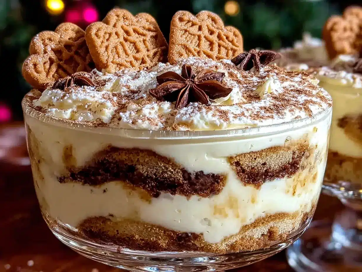Einfaches Spekulatius-Tiramisu im Glas ohne Ei – 3 Zutaten 4 Spekulatius-Tiramisu preparation steps