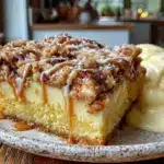 Streuselkuchen mit Vanillepudding - featured image