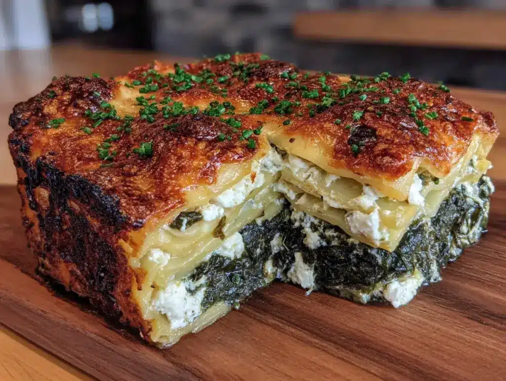 vegetarische Spinat-Lasagne mit Ricotta - featured image