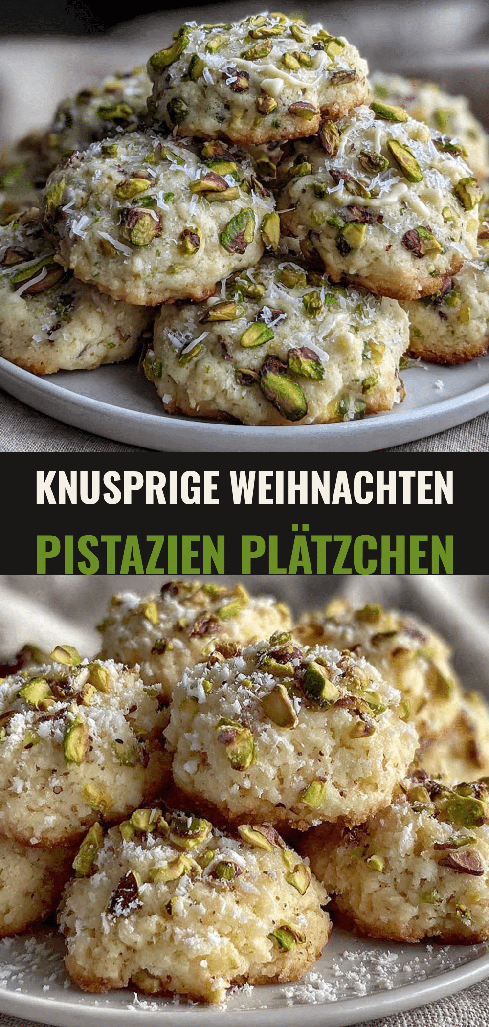 Weihnachtsplätzchen: 30 Min. mit Schokolade 5 Weihnachtsplätzchen Pistazien Schokolade recipe