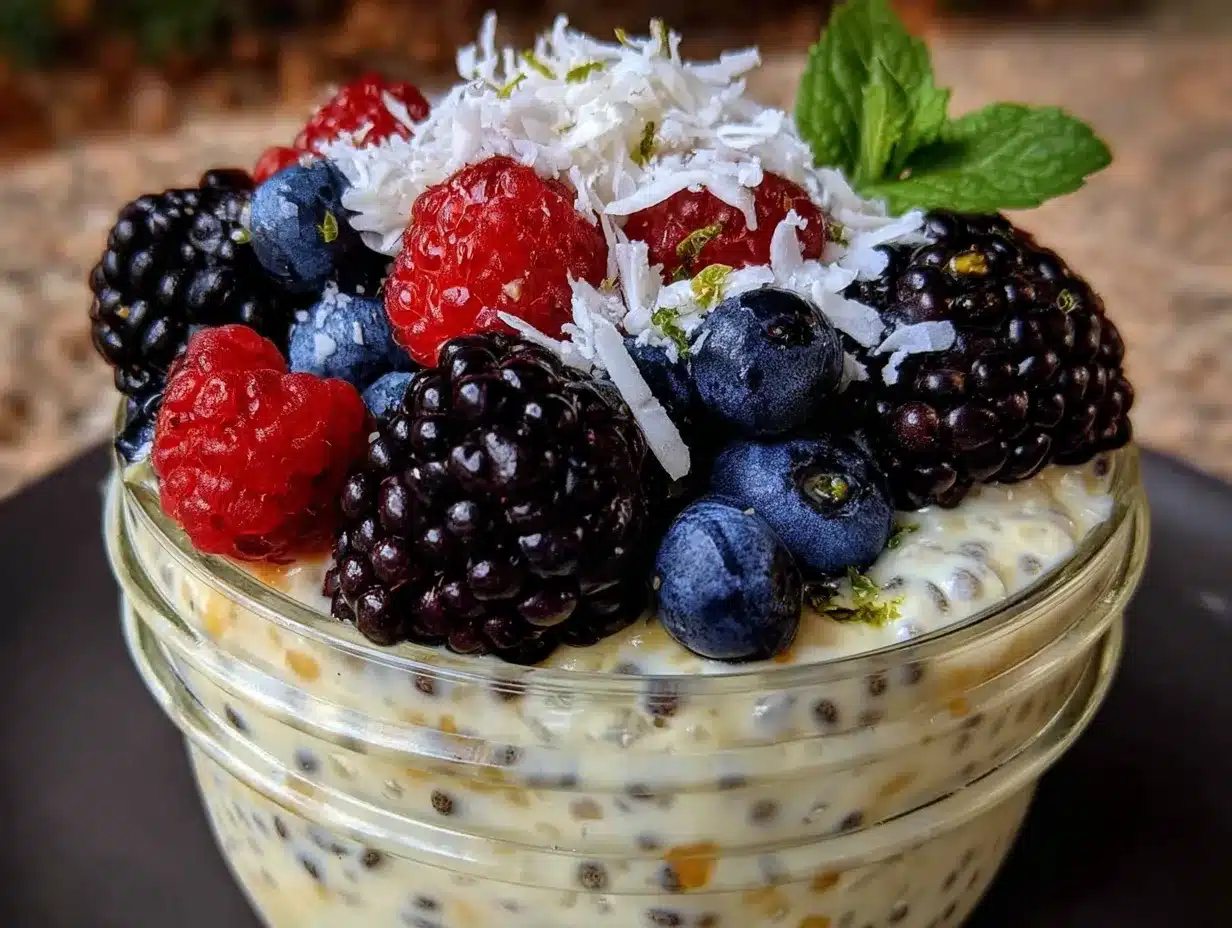Zuckerfreier Chia-Pudding: 5 Min. Cremig & Sättigend 4 zuckerfreier Chia-Pudding preparation steps