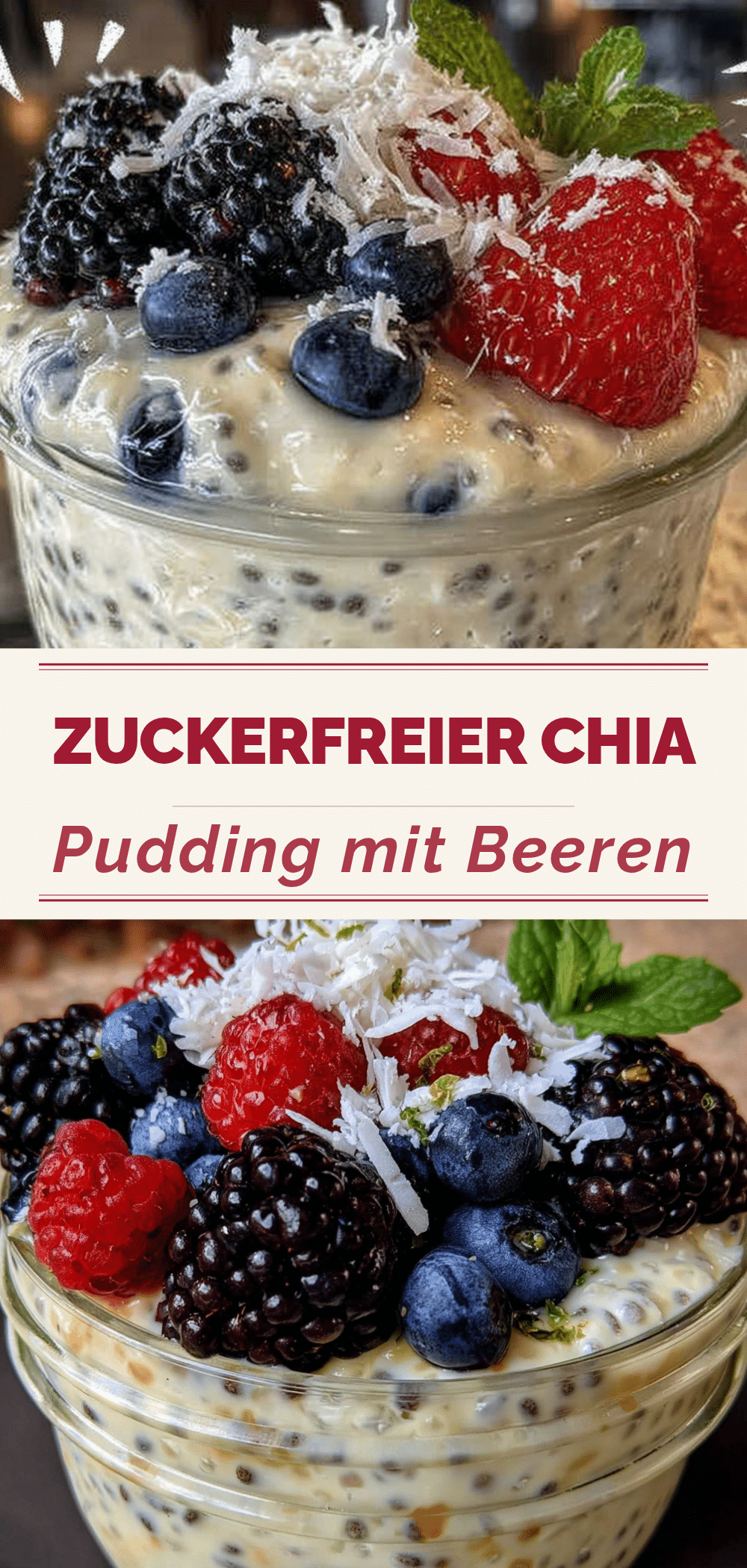 Zuckerfreier Chia-Pudding: 5 Min. Cremig & Sättigend 5 zuckerfreier Chia-Pudding recipe